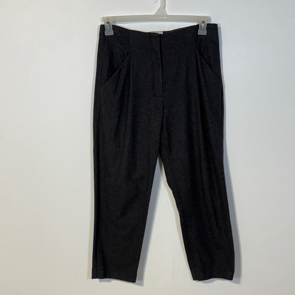 Wilfred Chambery Cropped Pants Women’s Size 6 Gray Cashmere Wool Pockets - Picture 4 of 14